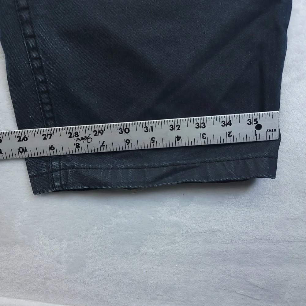 Southpole Jeans Dark Wash Black Denim Loose Baggy Size 42x32 (38x29.5) VTG
